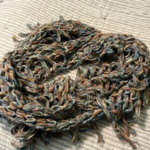 Yarn multi color scarf